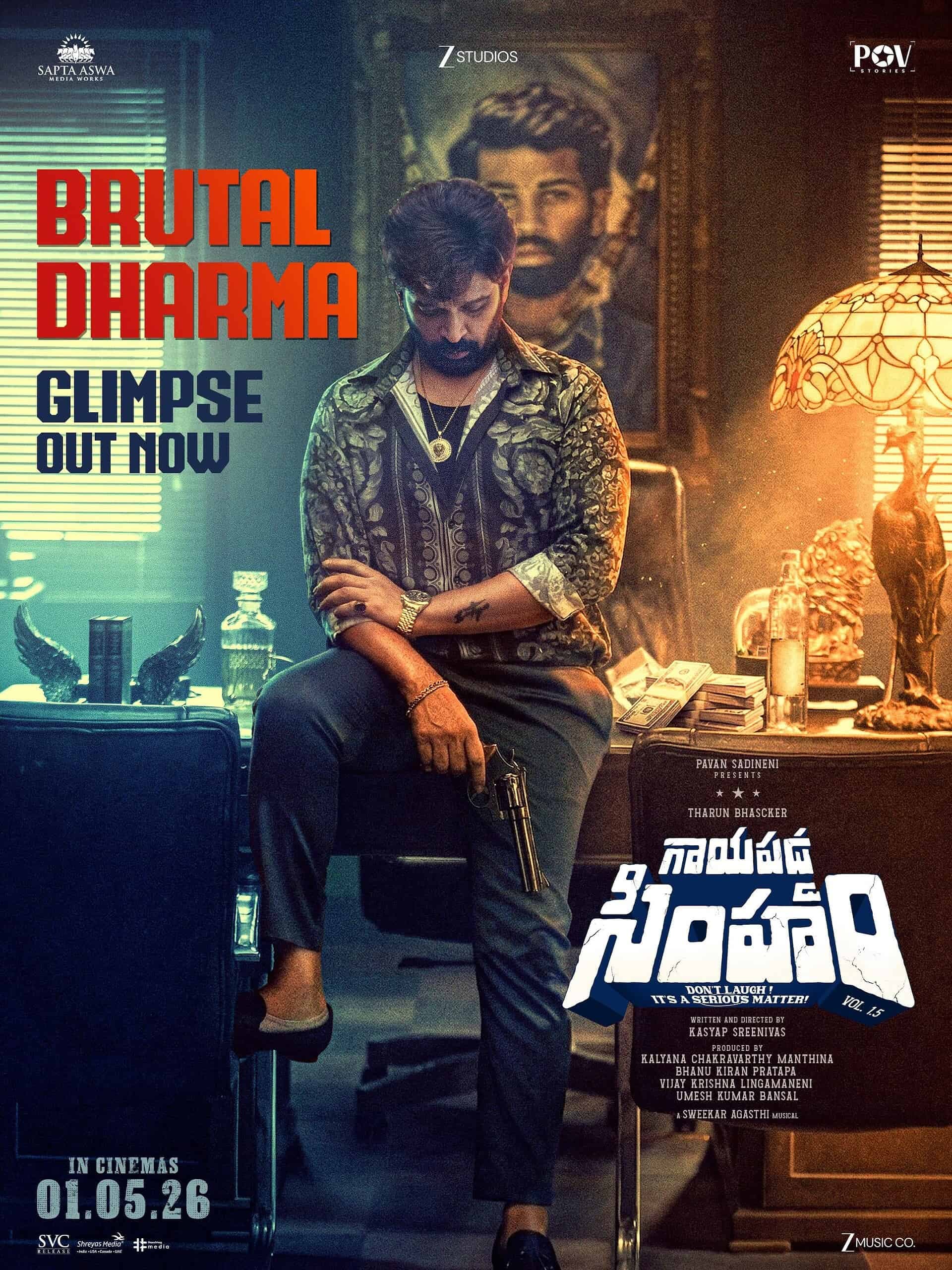 JD Chakravarthy Returns with a Bang: Brutal Dharma Character Steals Hearts in Gayapadda Simham