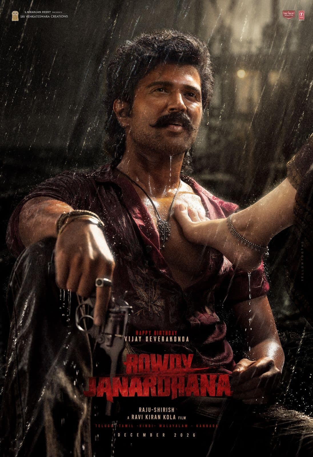 Rowdy Birthday: Vijay Deverakonda's Rain-Soaked Intensity Creates New Buzz