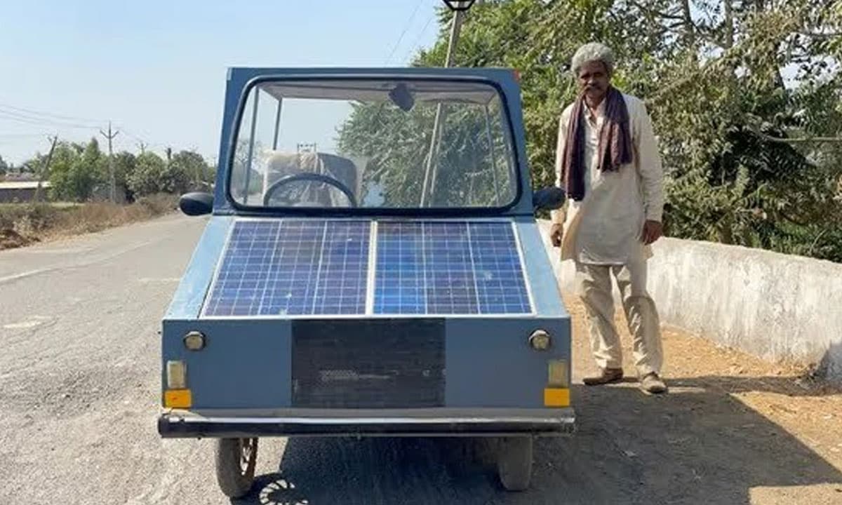 Village Genius From Gujarat Builds Solar Car for Just ₹25,000