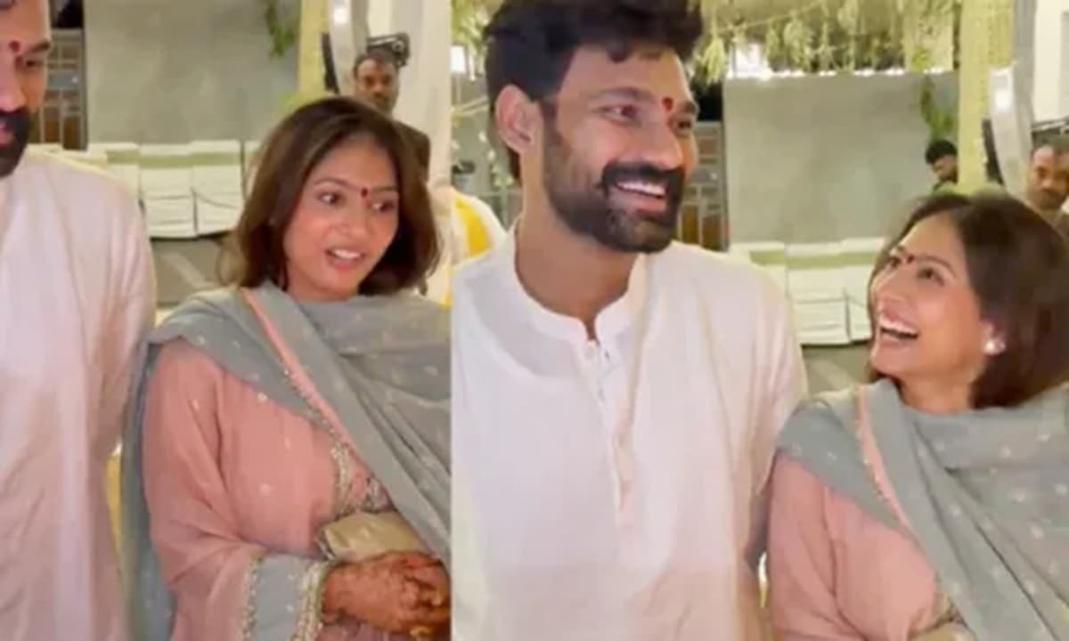Bellamkonda Sai Sreenivas Ties Knot: Megastar Chiranjeevi Leads Star-Studded Reception
