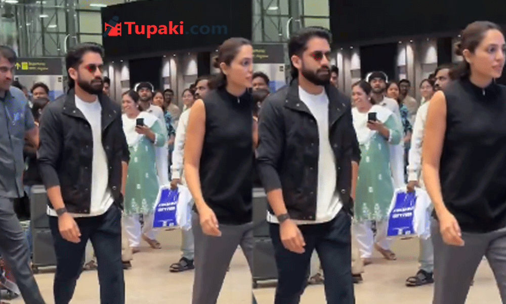 Sobhita's Heartfelt Gesture to Midnight Paparazzi Wins Hearts at Hyderabad Airport