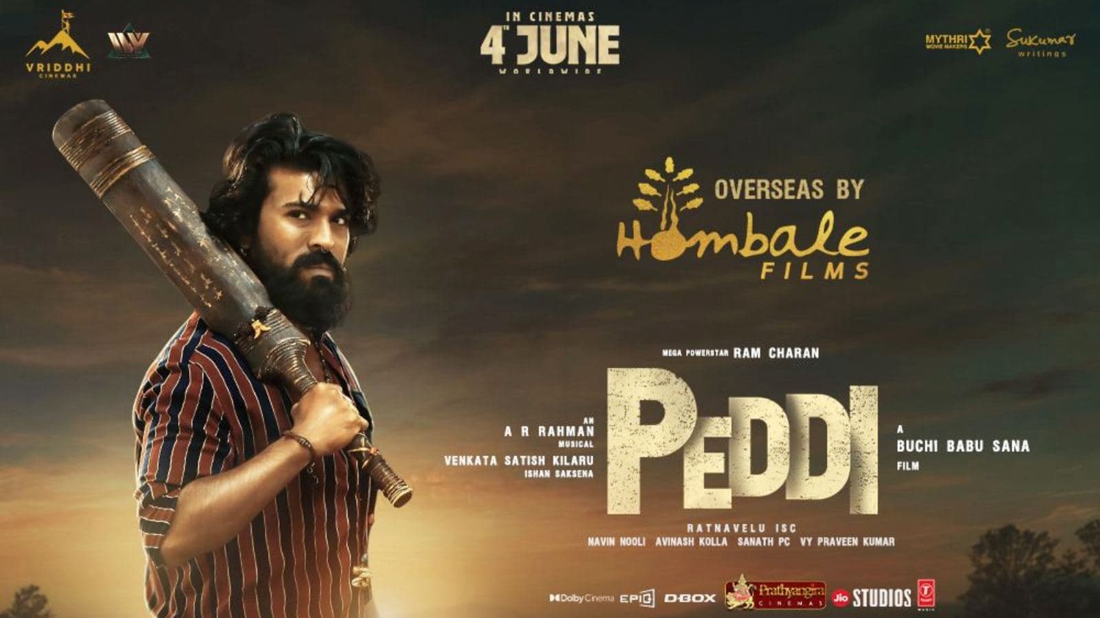 Hombale Films Takes Global Plunge with Peddi Overseas Distribution
